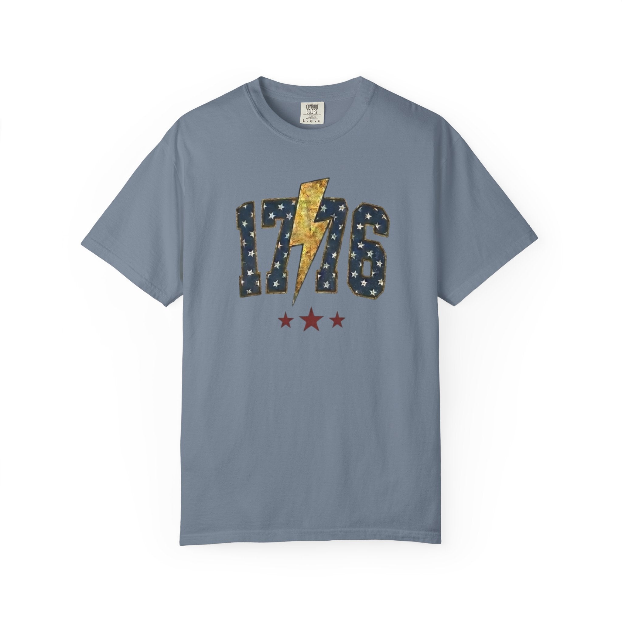 Vintage Patriotic American USA 1776 T-Shirt, Independence Day Red White Blue Unisex Graphic Tee