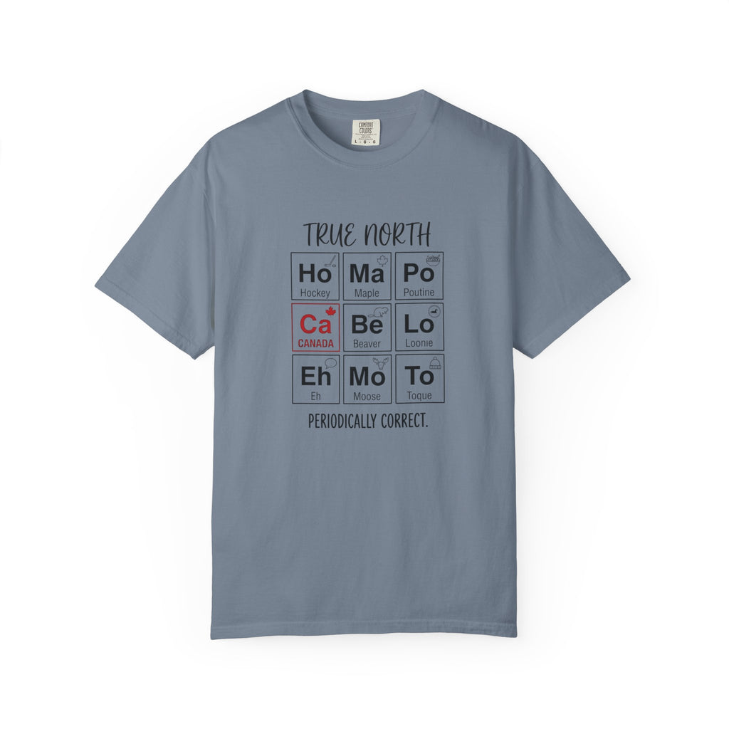 Canadian Periodic Table t-shirt in Blue Jean