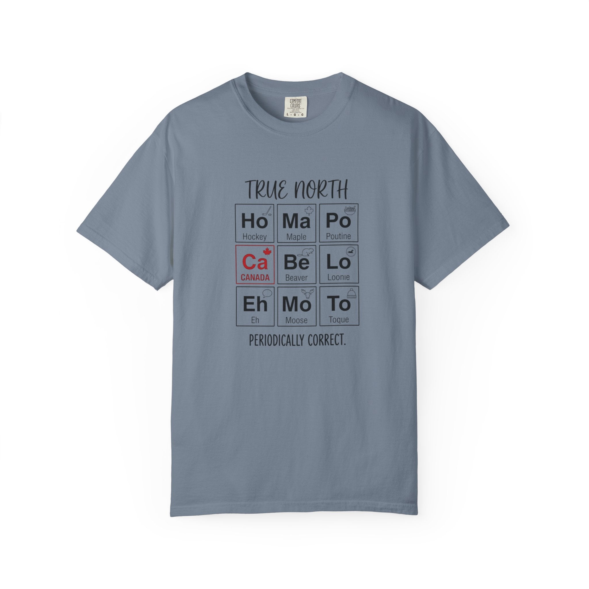 Canadian Periodic Table t-shirt in Blue Jean