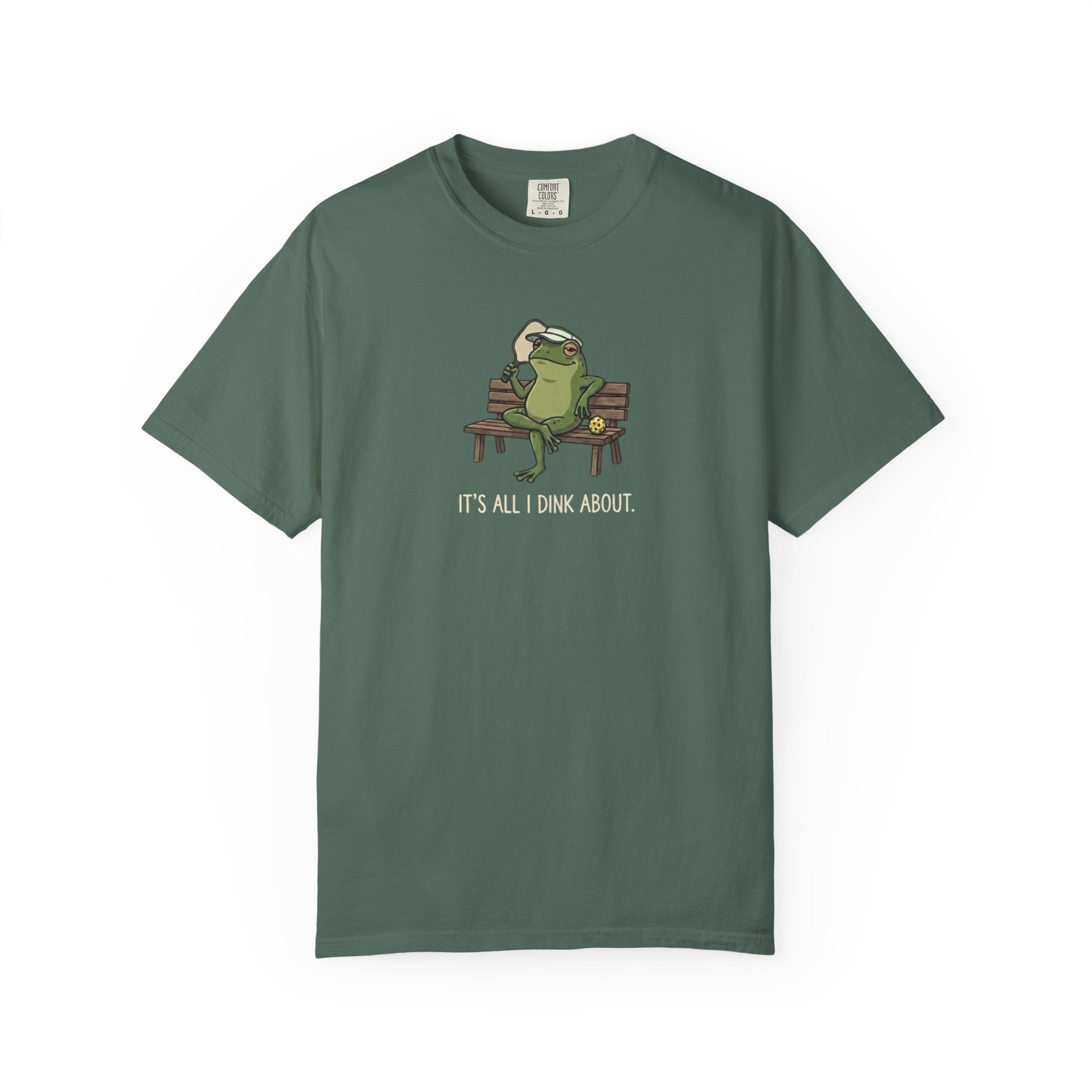 It's All I Dink About Frog Pickleball t-shirt in Blue Spruce