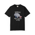 4th of July Manatee Shirt, Funny Patriotic Sea Cow Tee, 'Merica's Most Wanted Graphic T-Shirt, Cute Americana Independence Day Gift
