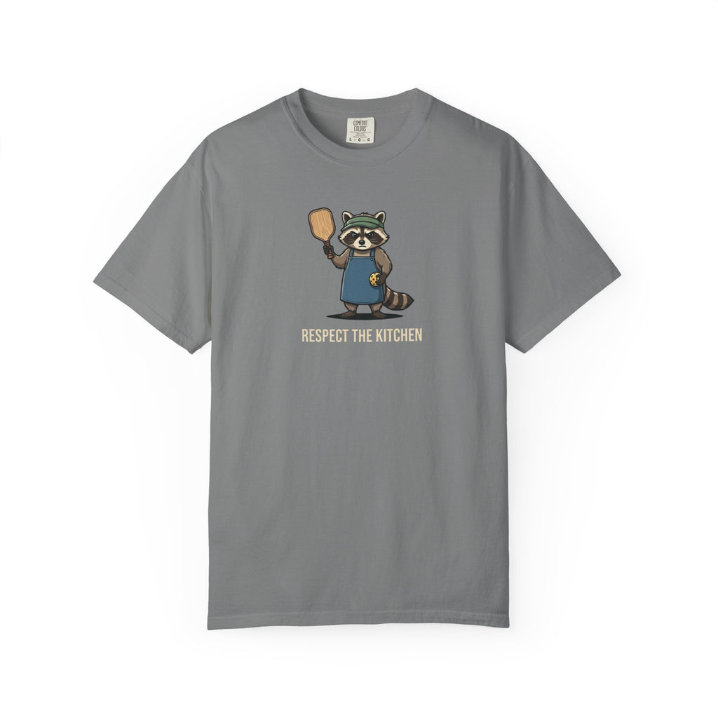 Respect The Kitchen Raccoon Pickleball t-shirt in Grey