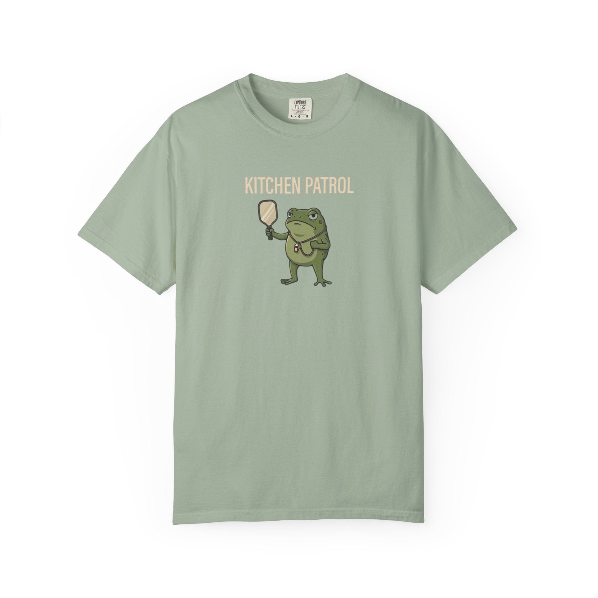 Kitchen Patrol Frog Pickleball t-shirt in Bay