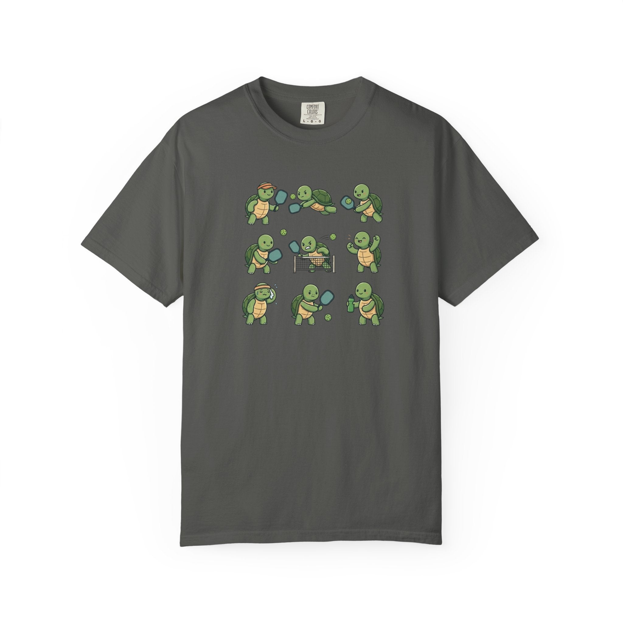 Cute Turtle Pickleball t-shirt in Pepper