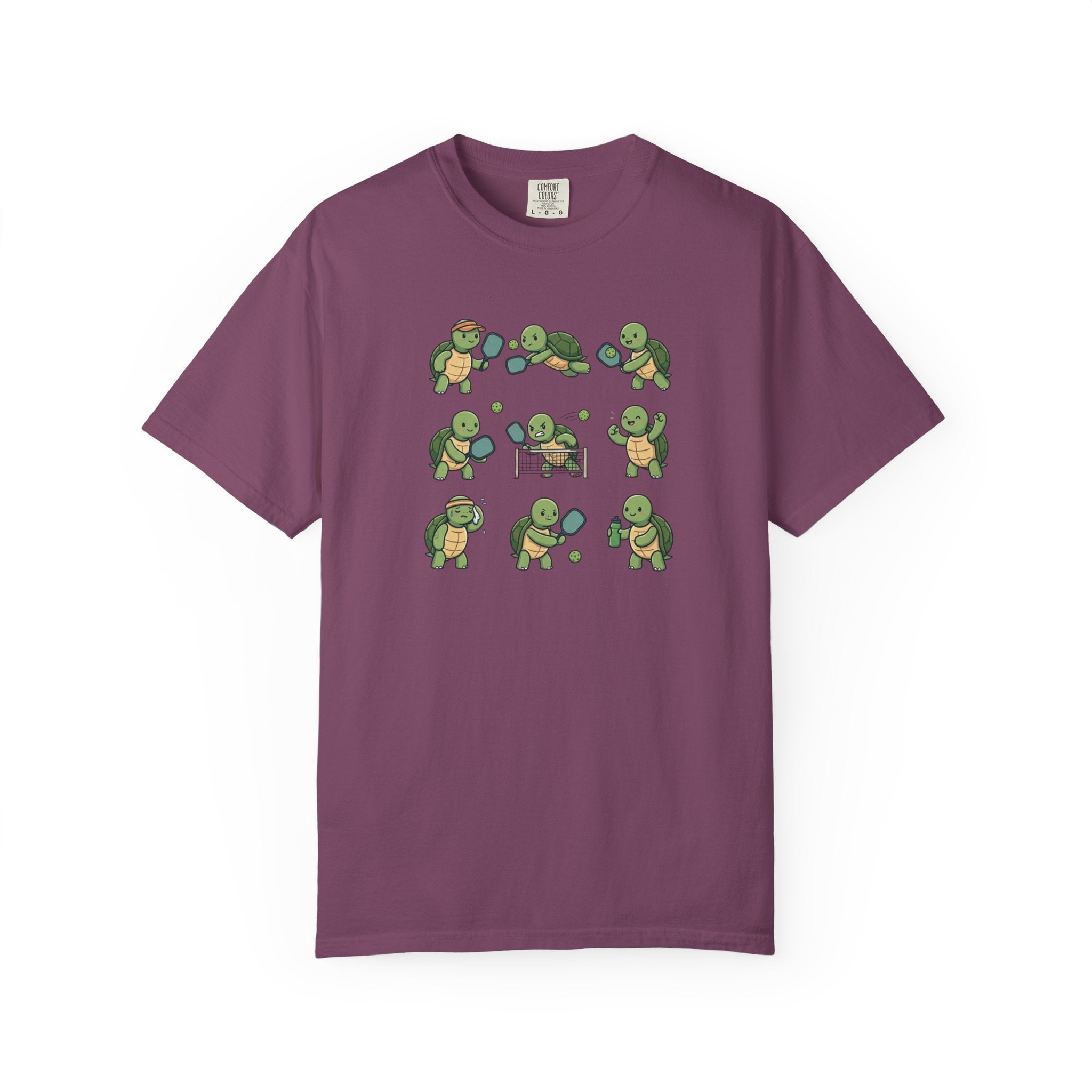 Cute Turtle Pickleball t-shirt in Berry