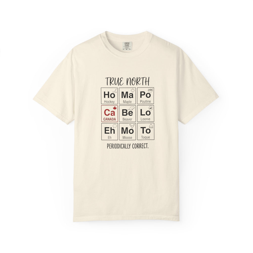 Canadian Periodic Table t-shirt in Ivory