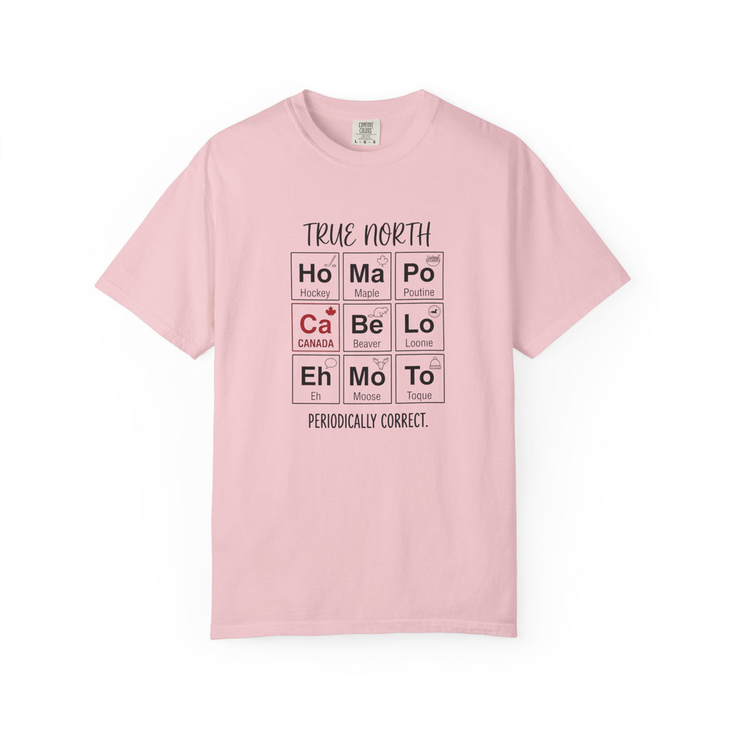 Canadian Periodic Table t-shirt in Blossom
