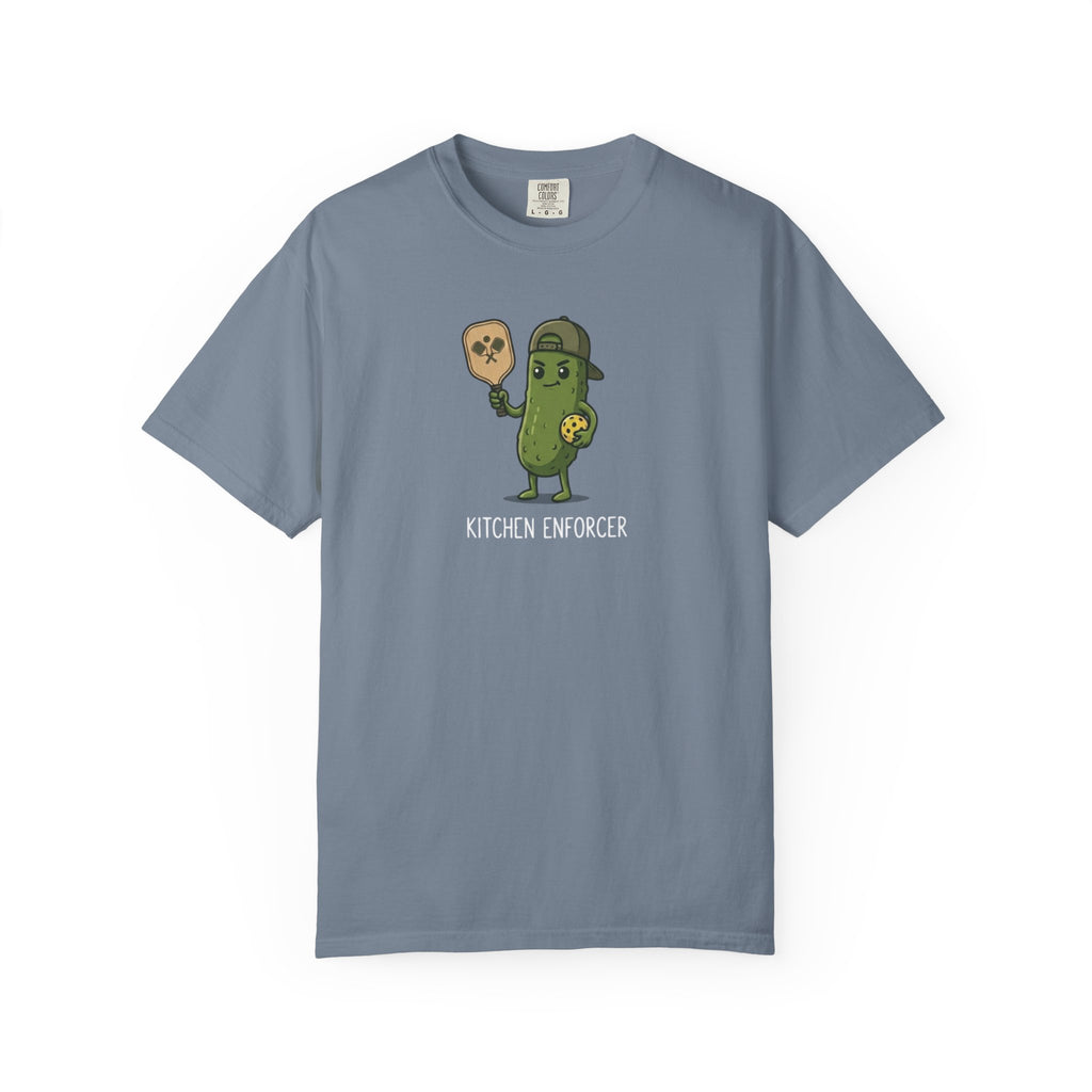 Kitchen Enforcer Pickle Pickleball t-shirt in Blue Jean