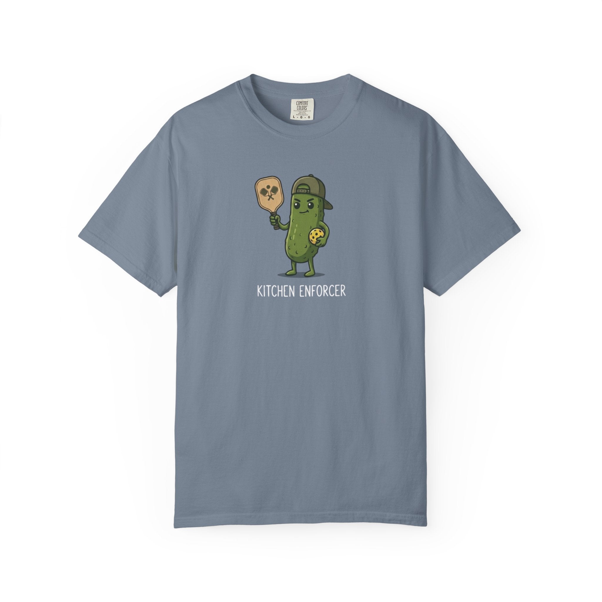 Kitchen Enforcer Pickle Pickleball t-shirt in Blue Jean