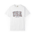 Vintage Floral USA 1776 T-Shirt, Independence Day Unisex Wildflower Patriotic Graphic Tee