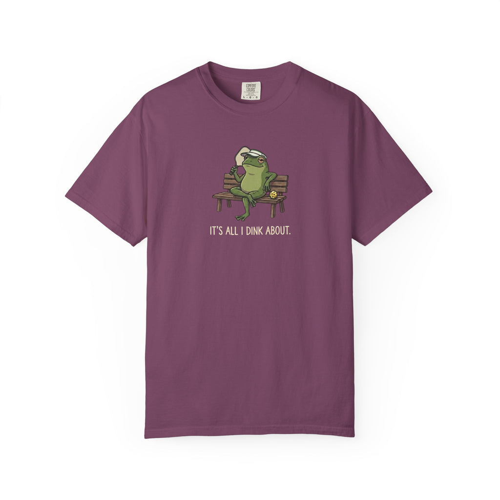 It's All I Dink About Frog Pickleball t-shirt in Berry