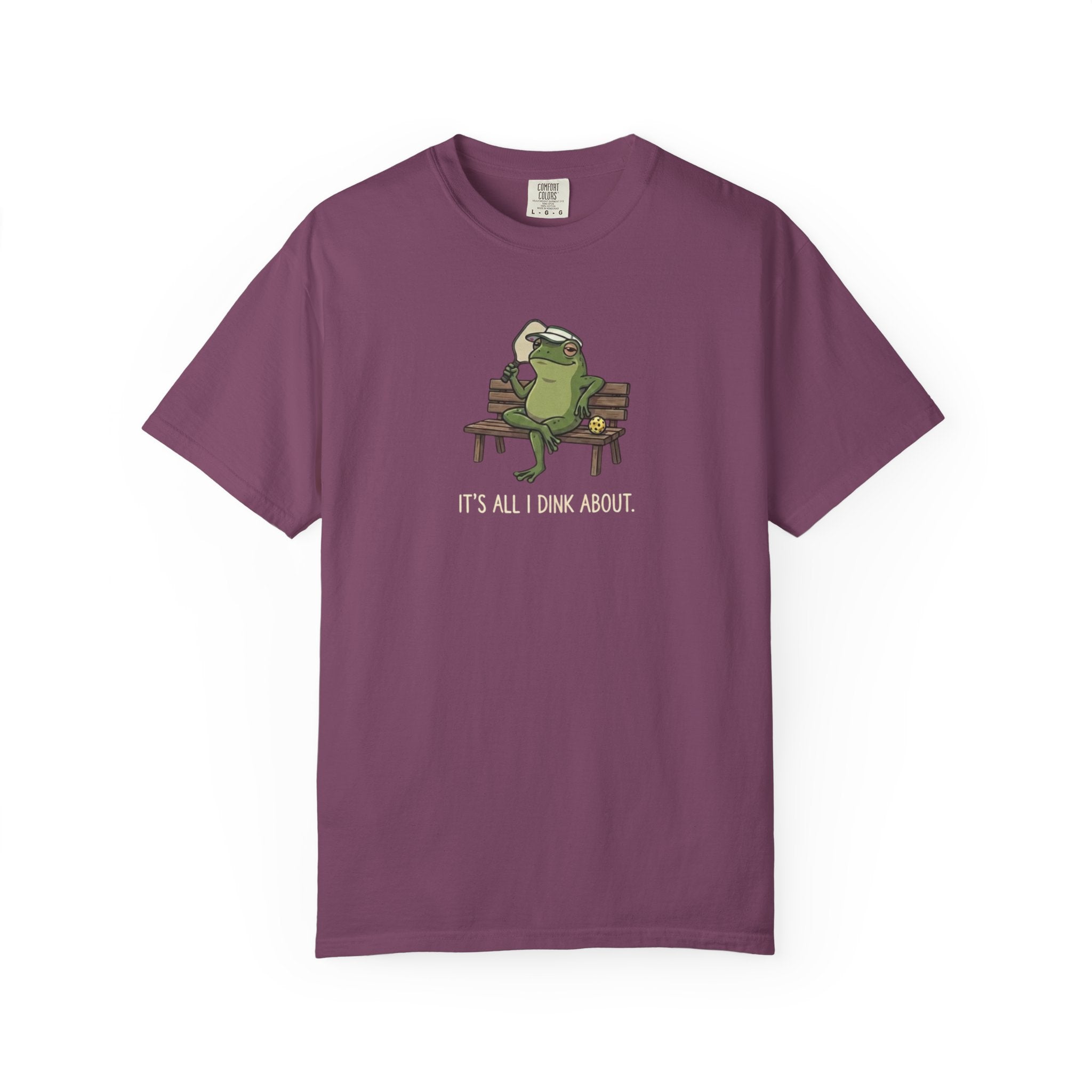 It's All I Dink About Frog Pickleball t-shirt in Berry