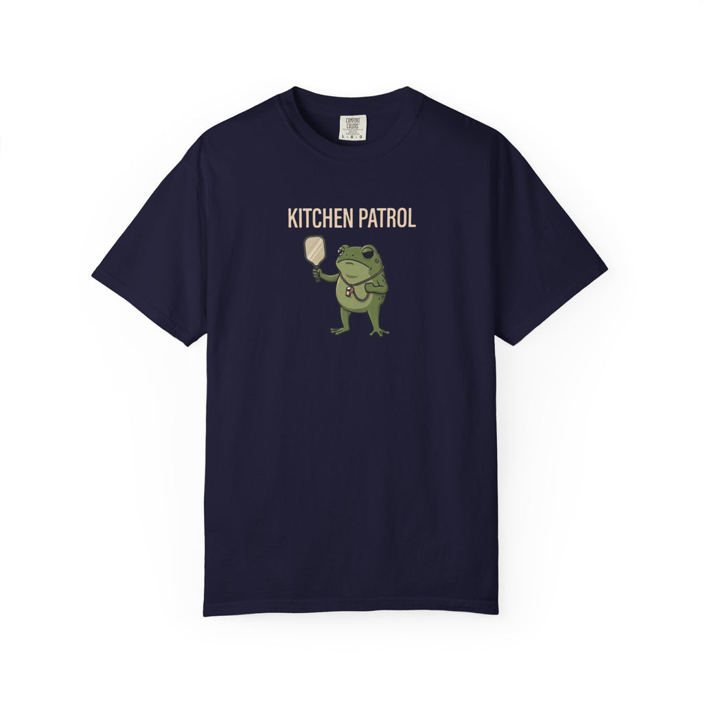 Kitchen Patrol Frog Pickleball t-shirt in True Navy
