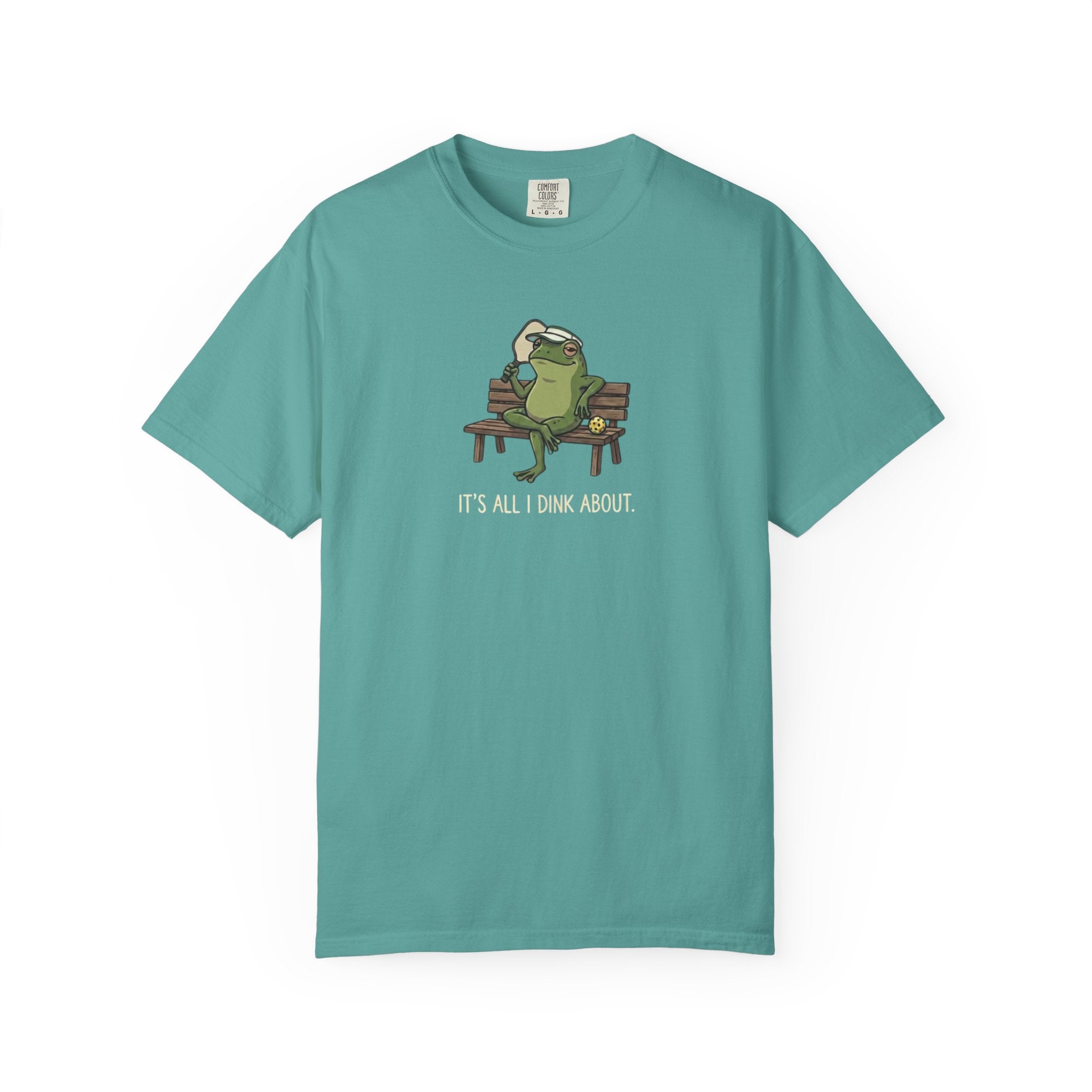 It's All I Dink About Frog Pickleball t-shirt in Seafoam
