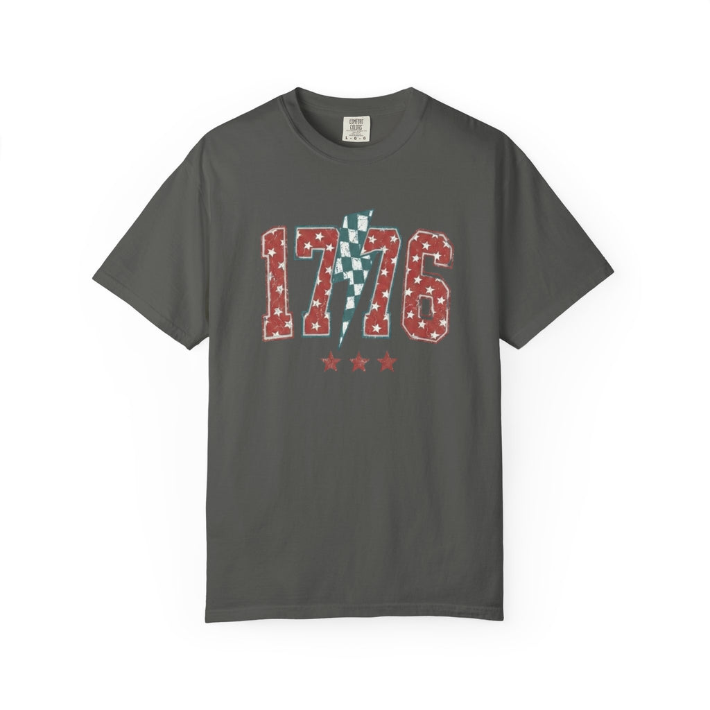 Vintage Patriotic American USA 1776 T-Shirt, Independence Day Red White Blue Unisex Graphic Tee