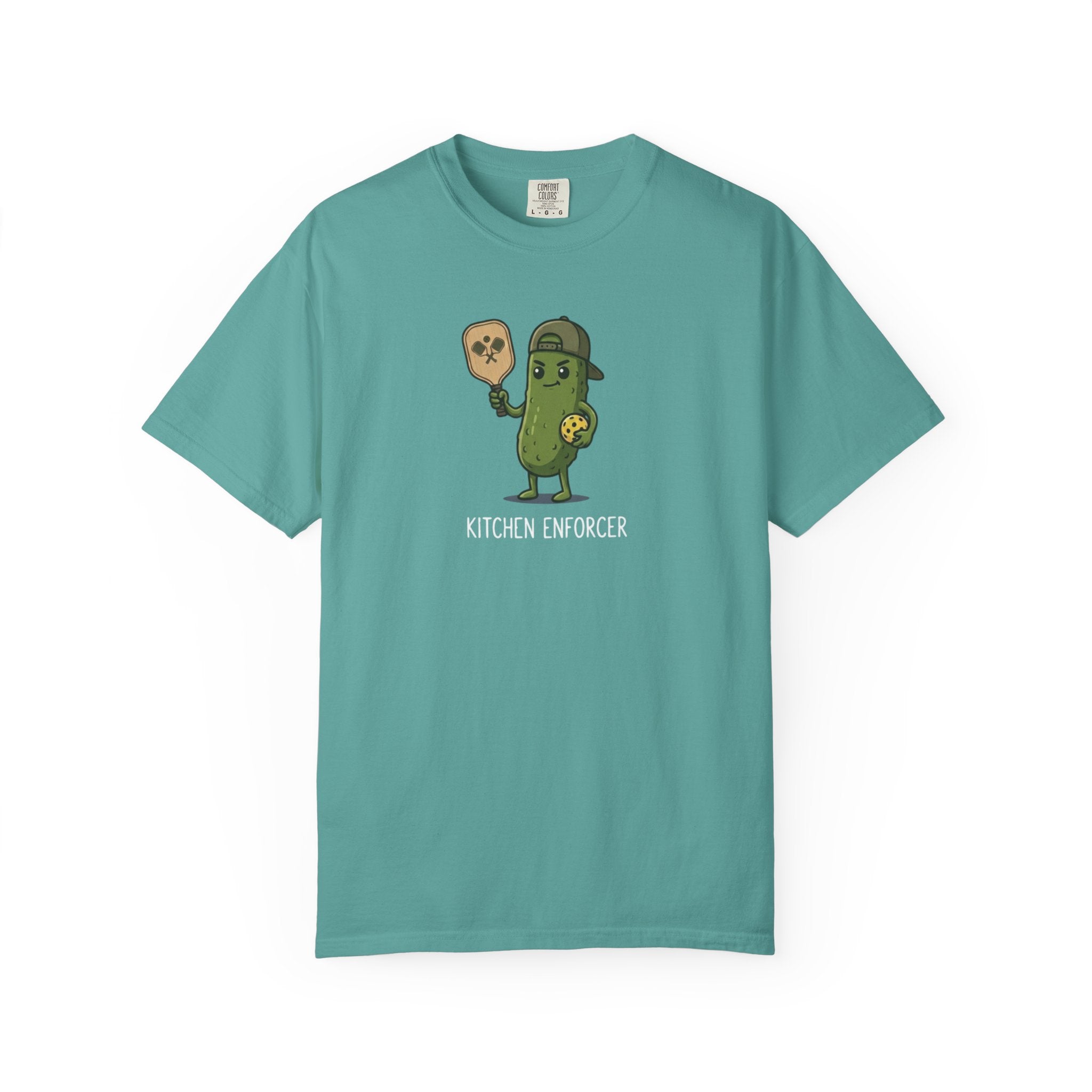 Kitchen Enforcer Pickle Pickleball t-shirt in Seafoam