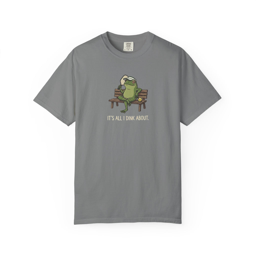 It's All I Dink About Frog Pickleball t-shirt in Grey