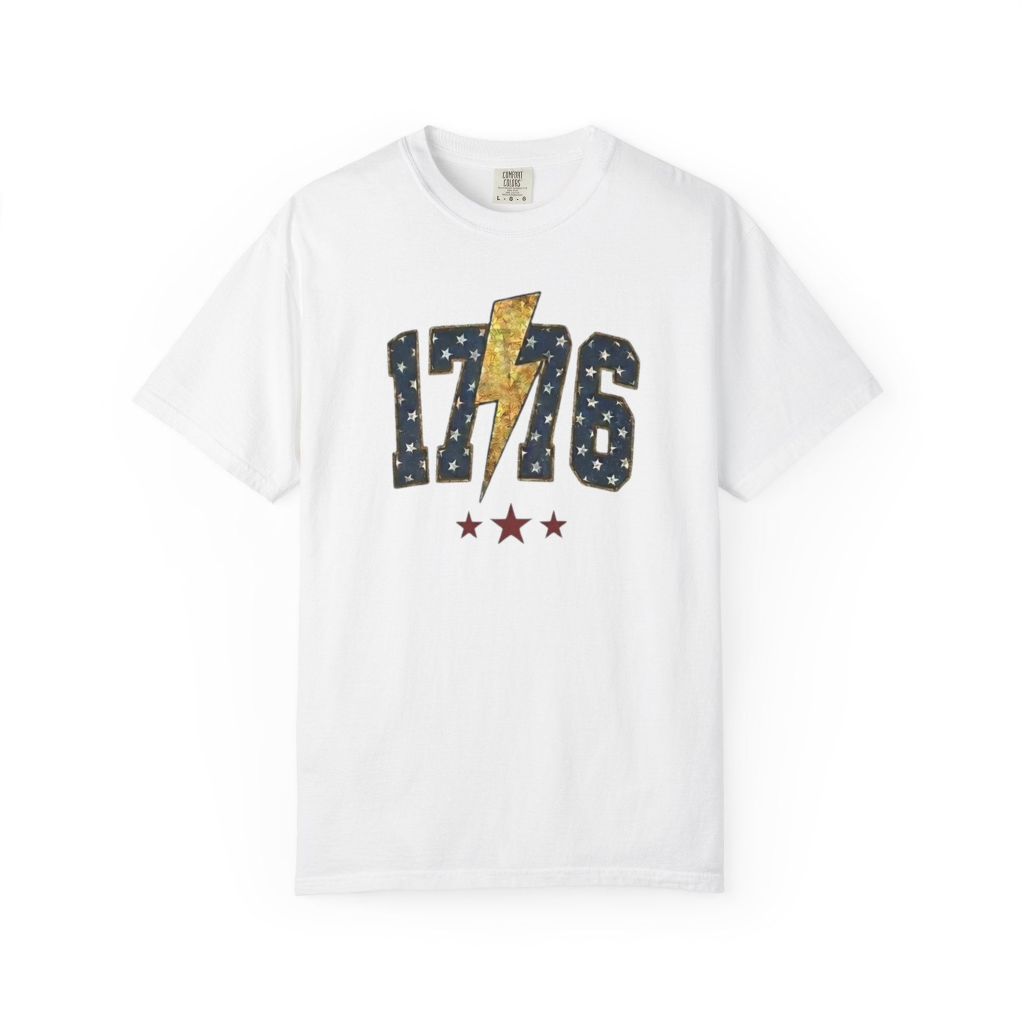 Vintage Patriotic American USA 1776 T-Shirt, Independence Day Red White Blue Unisex Graphic Tee