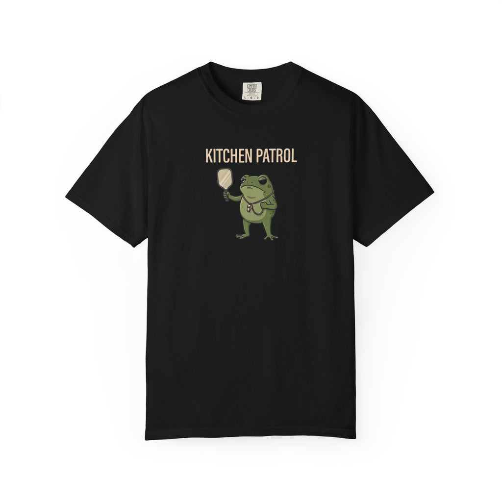 Kitchen Patrol Frog Pickleball t-shirt in Black