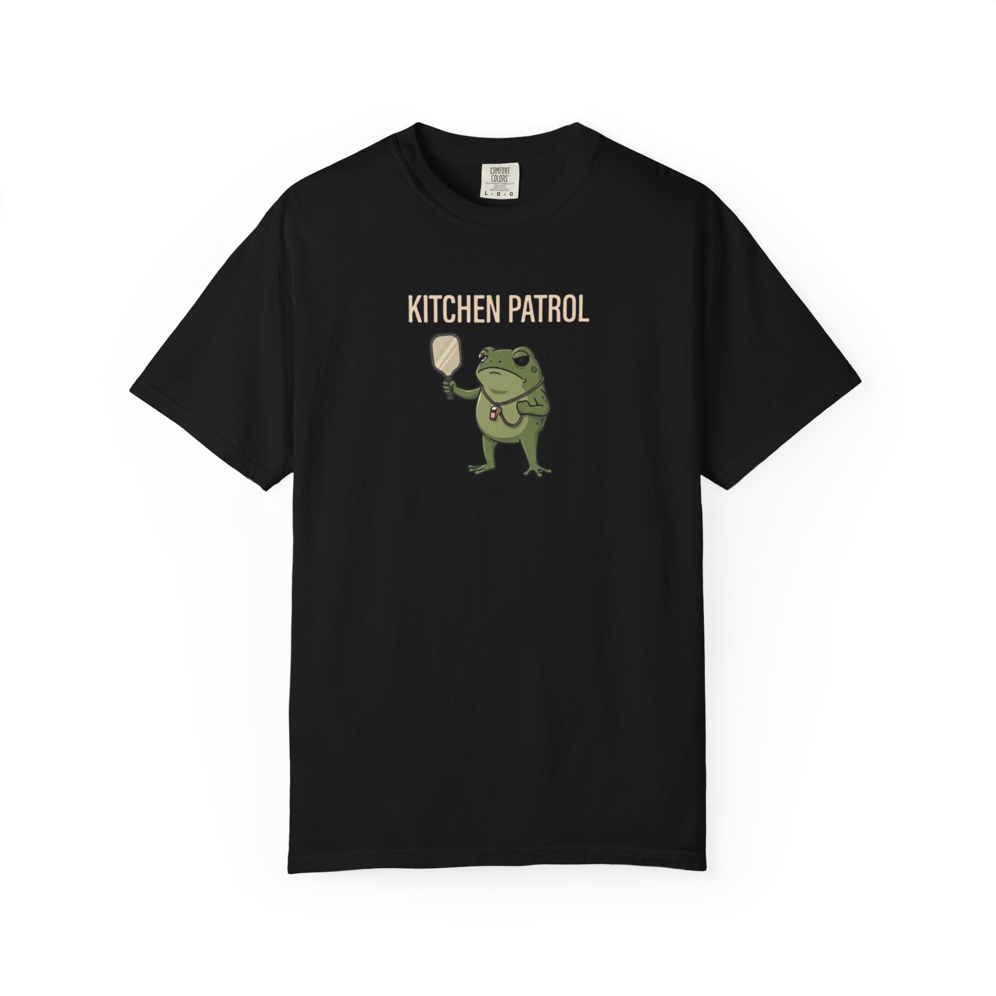 Kitchen Patrol Frog Pickleball t-shirt in Black
