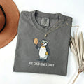 Ice Cold Dinks Only Penguin Pickleball t-shirt in Grey