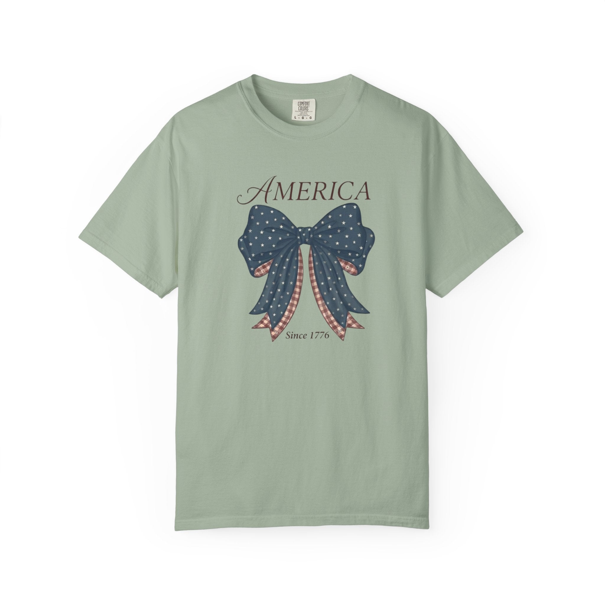 America Coquette Star Bow t-shirt in Bay