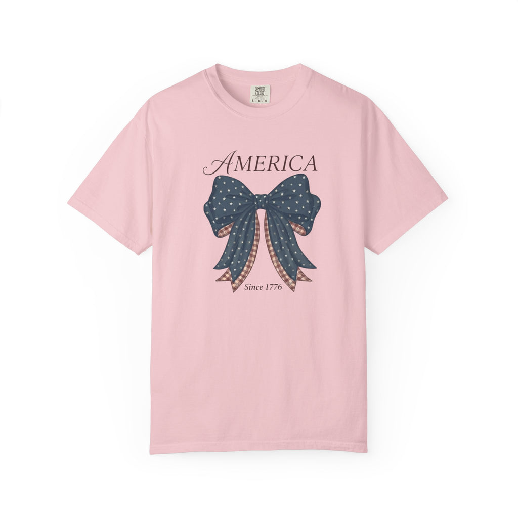 America Coquette Star Bow t-shirt in Blossom