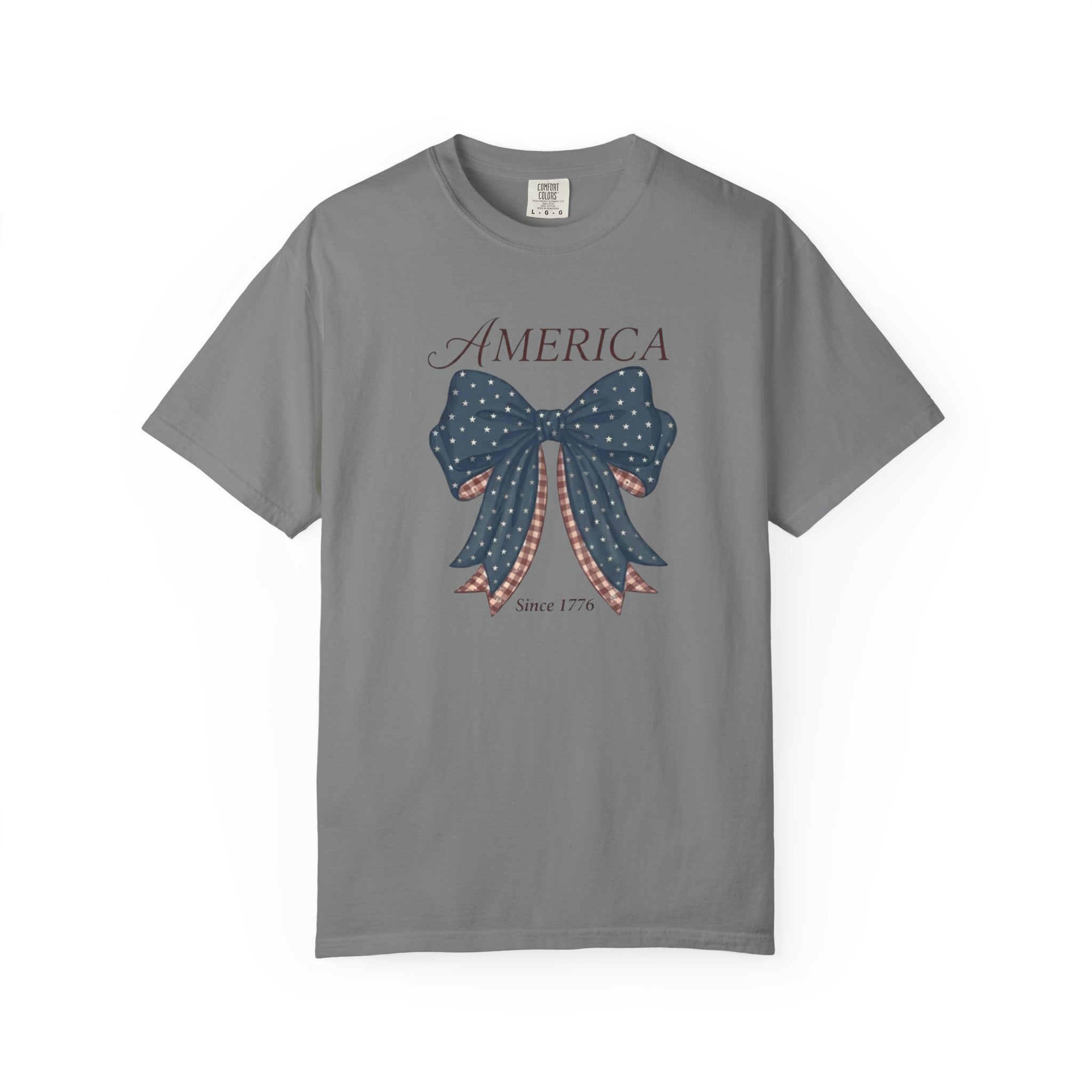 America Coquette Star Bow t-shirt in Grey