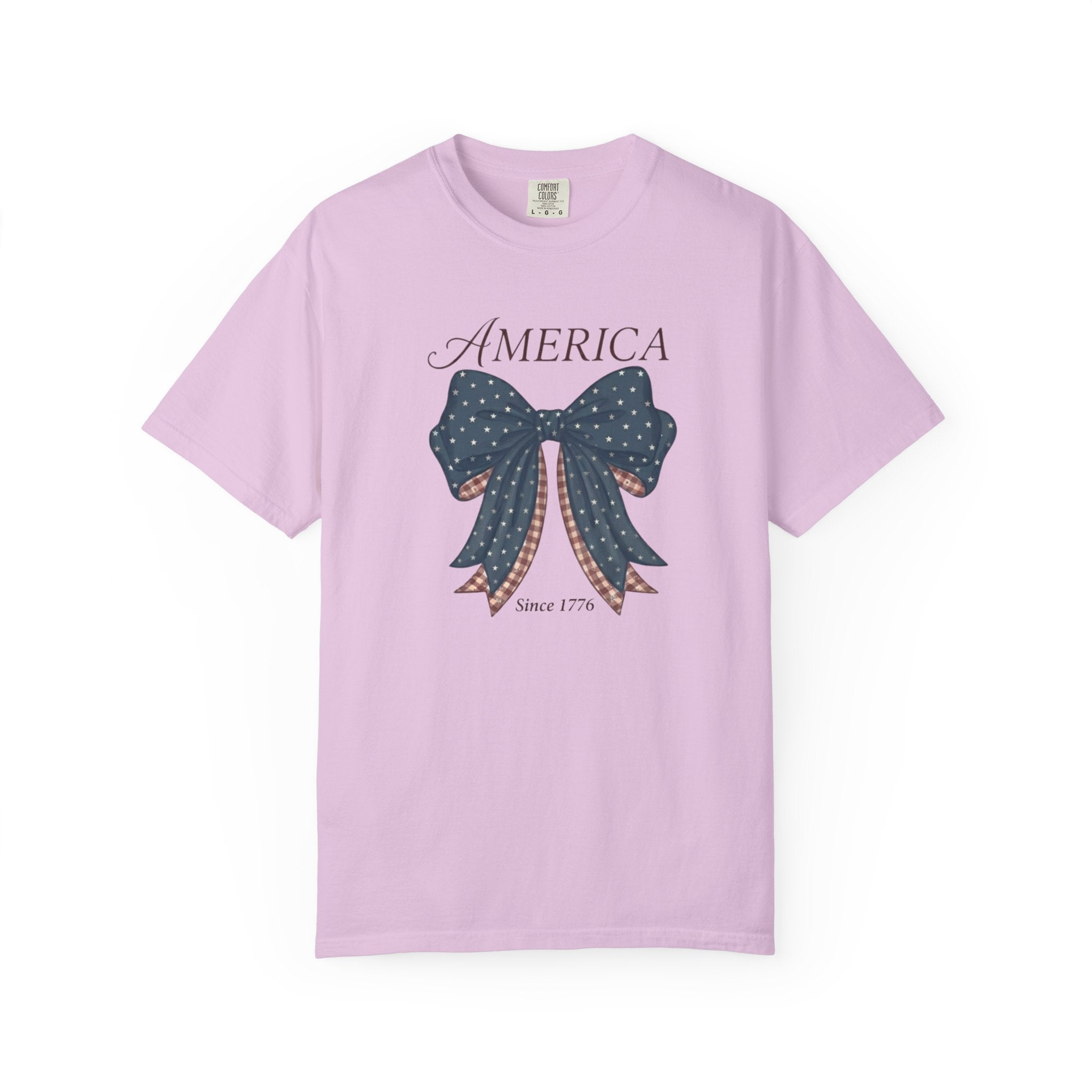 America Coquette Star Bow t-shirt in Orchid