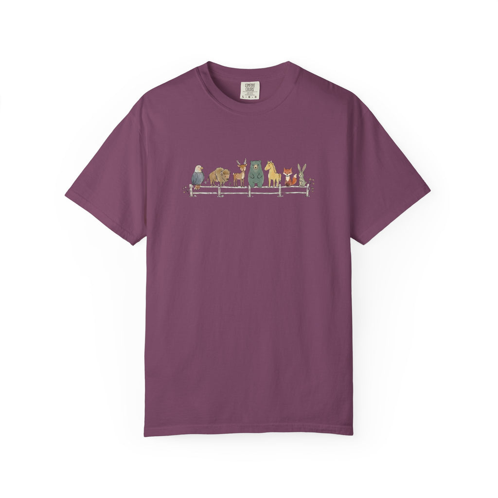 American Animal Lineup t-shirt in Berry