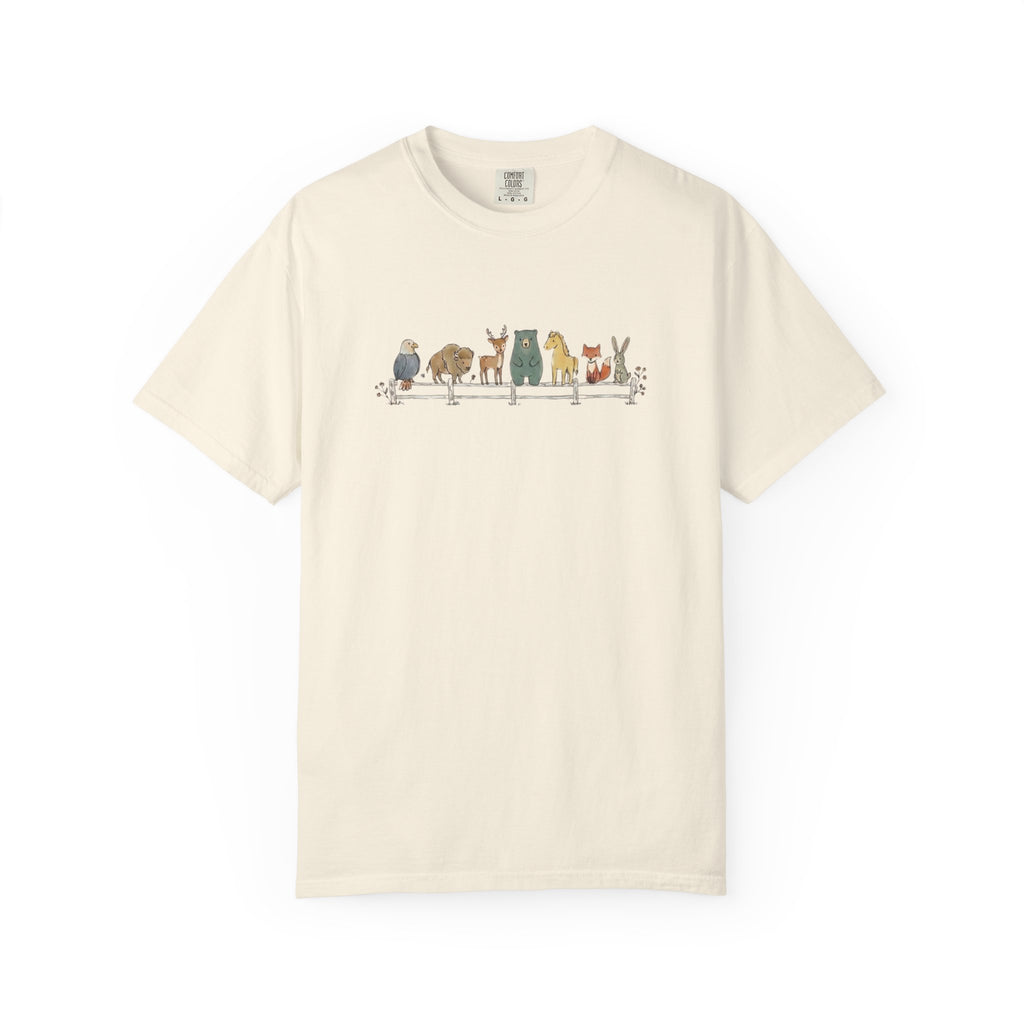 American Animal Lineup t-shirt in Ivory