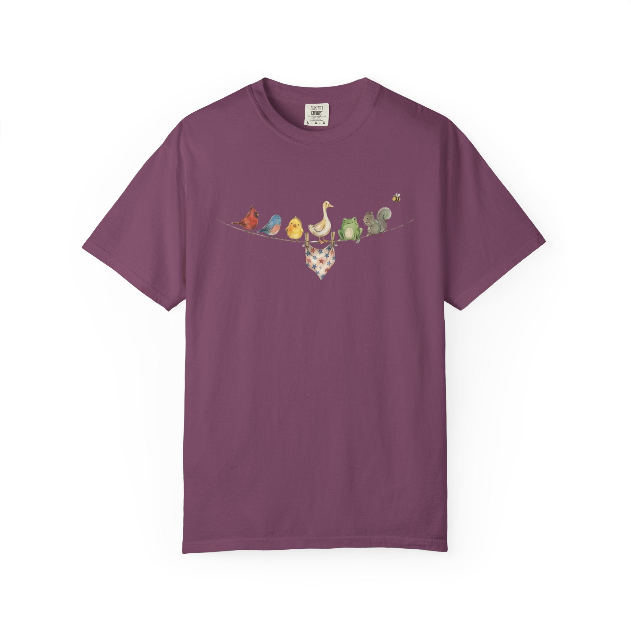 American Backyard Animals t-shirt in Berry