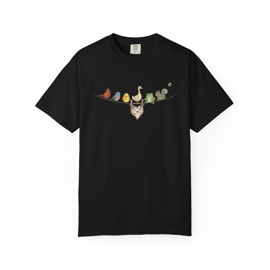 American Backyard Animals t-shirt in Black