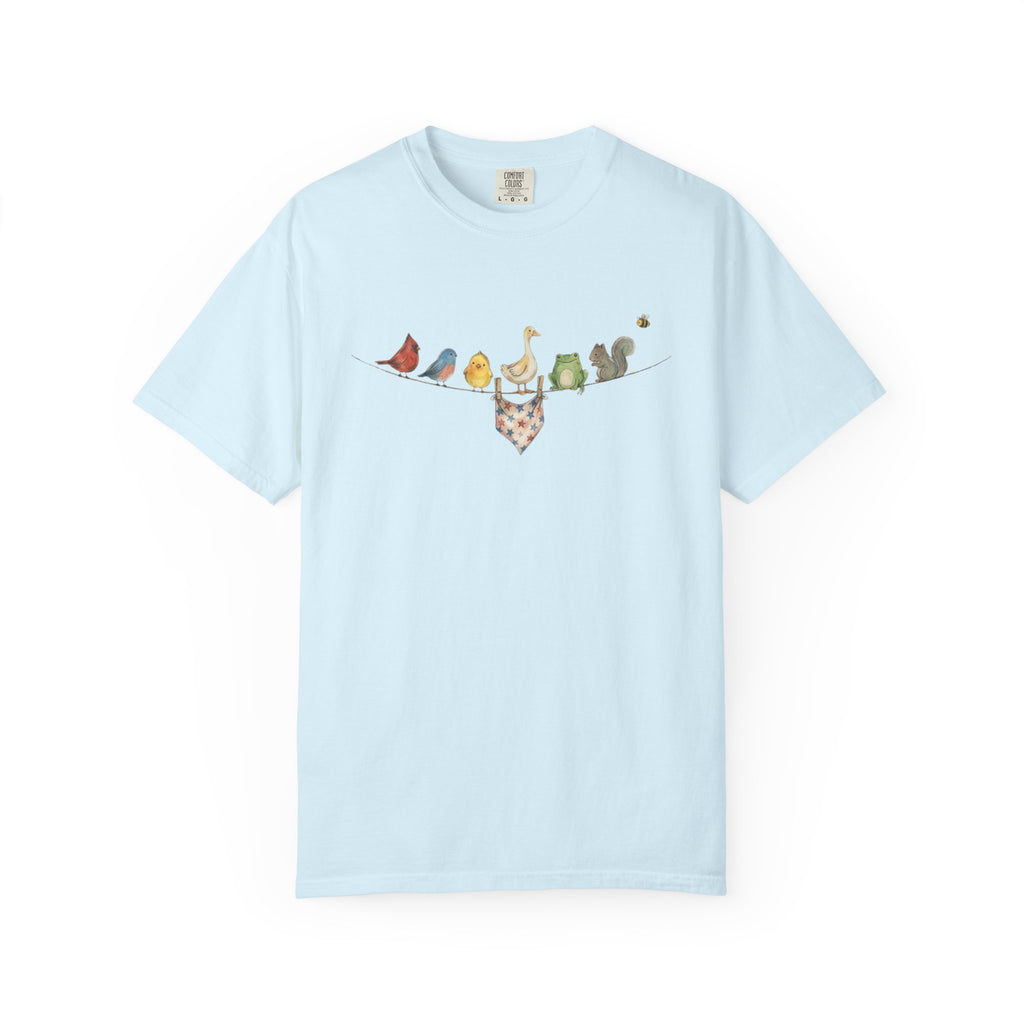 American Backyard Animals t-shirt in Chambray