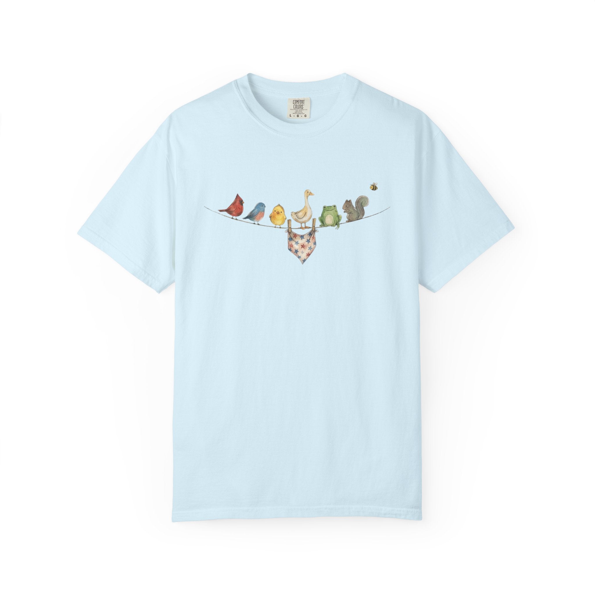 American Backyard Animals t-shirt in Chambray