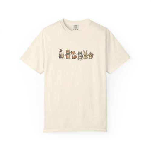 Cute Patriotic Critters t-shirt in Ivory