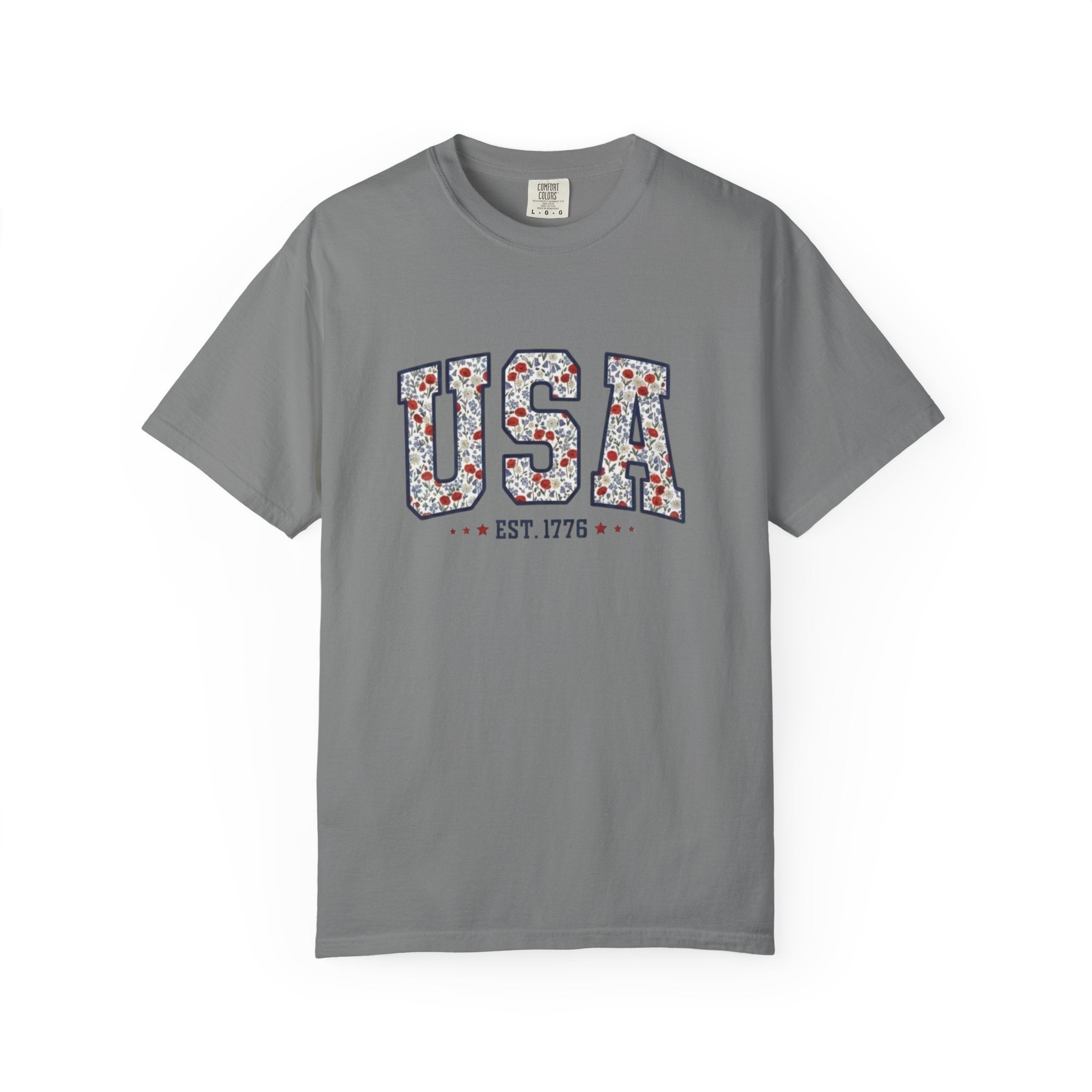 Vintage Wildflower USA 1776 t-shirt in Grey