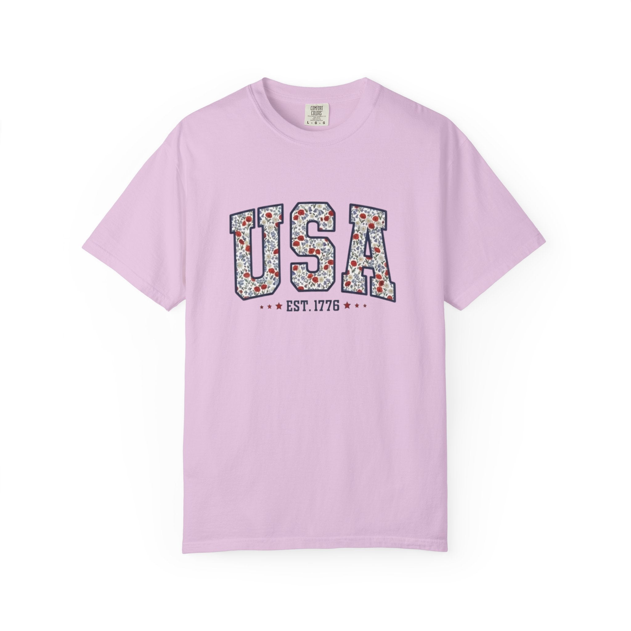 Vintage Wildflower USA 1776 t-shirt in Orchid