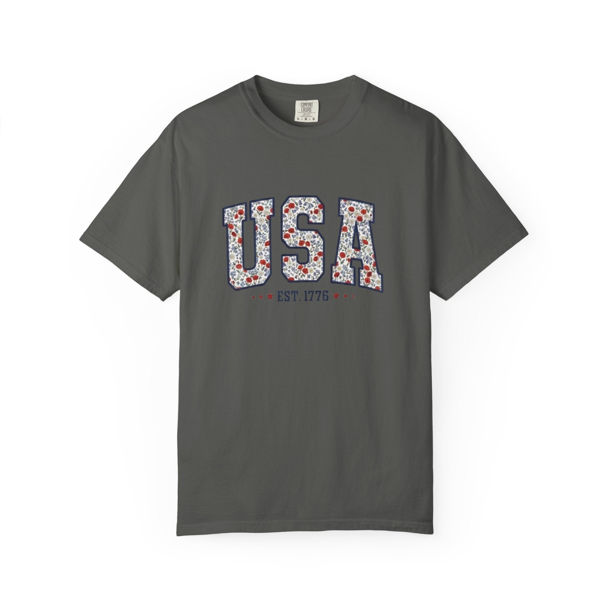 Vintage Wildflower USA 1776 t-shirt in Pepper